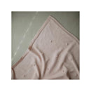 Mushie - Knitted Textured Dots Baby Blanket - Blush Image 3