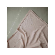 Mushie - Knitted Textured Dots Baby Blanket - Blush Image 3