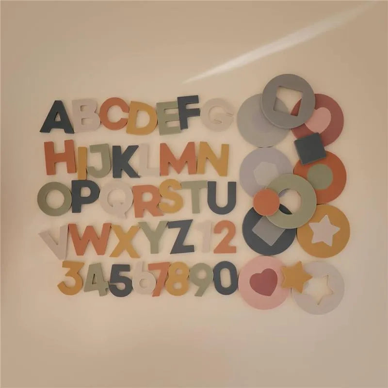 Mushie - Letters And Numbers Bath Play Set (Sol) Image 2