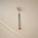 Mushie - Linen Pacifier Clip 2 Pack, Olive/Shifting Sand Image 3