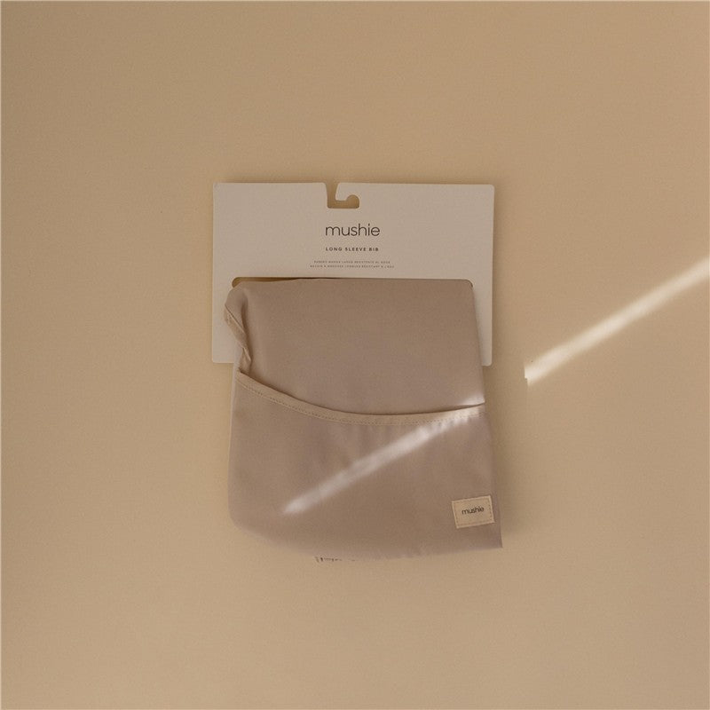 Mushie Long Sleeve Bib - Fog Image 3