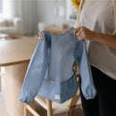 Mushie Long Sleeve Bib - Roman Green Image 8