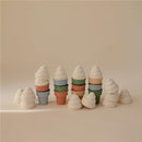Mushie Silicone Mix and Match Ice Cream Toy 4-Pack Image 3
