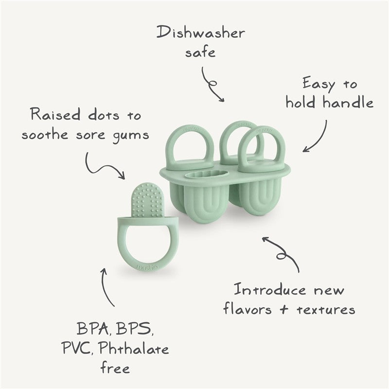 Mushie Silicone Toddler Ice Pop Tray - Tradewinds Image 2