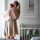 Mushie 2Pk Muslin Burp Cloth Organic Cotton, Natural/Fog Image 8