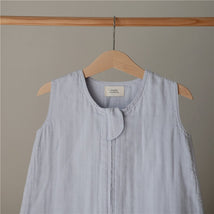 Mushie Muslin Sleep Bag - Baby Blue Image 2