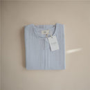 Mushie Muslin Sleep Bag - Baby Blue Image 7