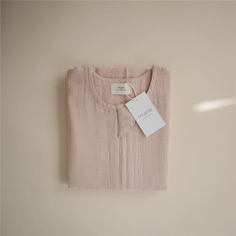 Mushie Muslin Sleep Bag - Blush Image 8