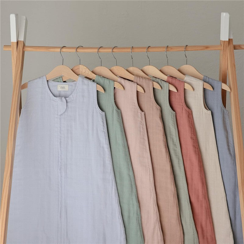 Mushie Muslin Sleep Bag - Fog Image 9