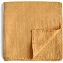 Mushie Organic Cotton Muslin Swaddle Blanket - Fall Yellow Image 2