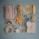 Mushie Organic Cotton Muslin Swaddle Blanket - Rose Vanilla Image 5