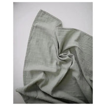 Mushie - Muslin Swaddle Blanket - SAge Image 2