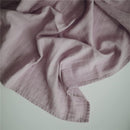 Mushie Organic Cotton Muslin Swaddle Blanket - Soft Mauve Image 2