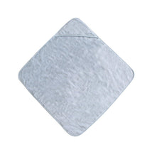 Mushie Hooded Towel - Baby Blue Image 2