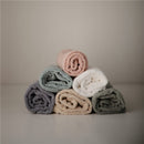 Mushie Hooded Towel - Baby Blue Image 6