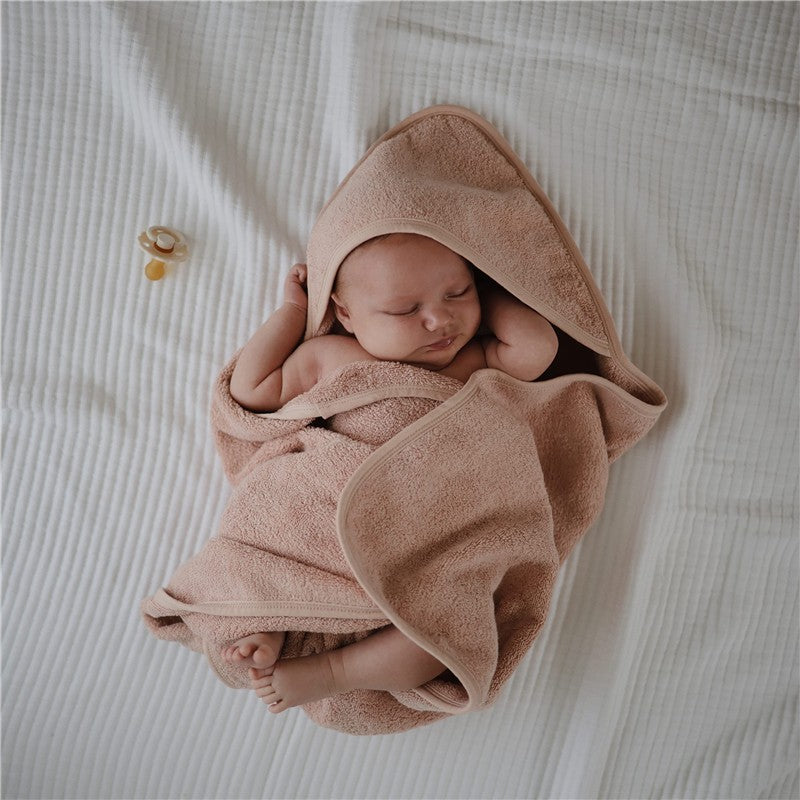Mushie Hooded Towel - Blush Image 4