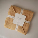 Mushie - Organic Cotton Baby Hooded Towel, Fall Yellow Image 2