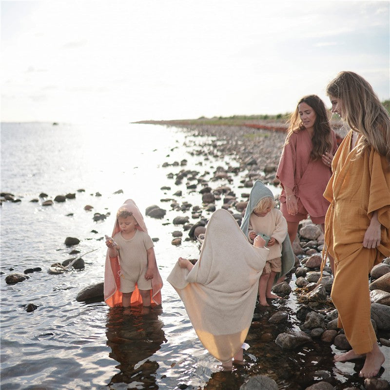 Mushie Hooded Towel - Fall Yellow Image 3
