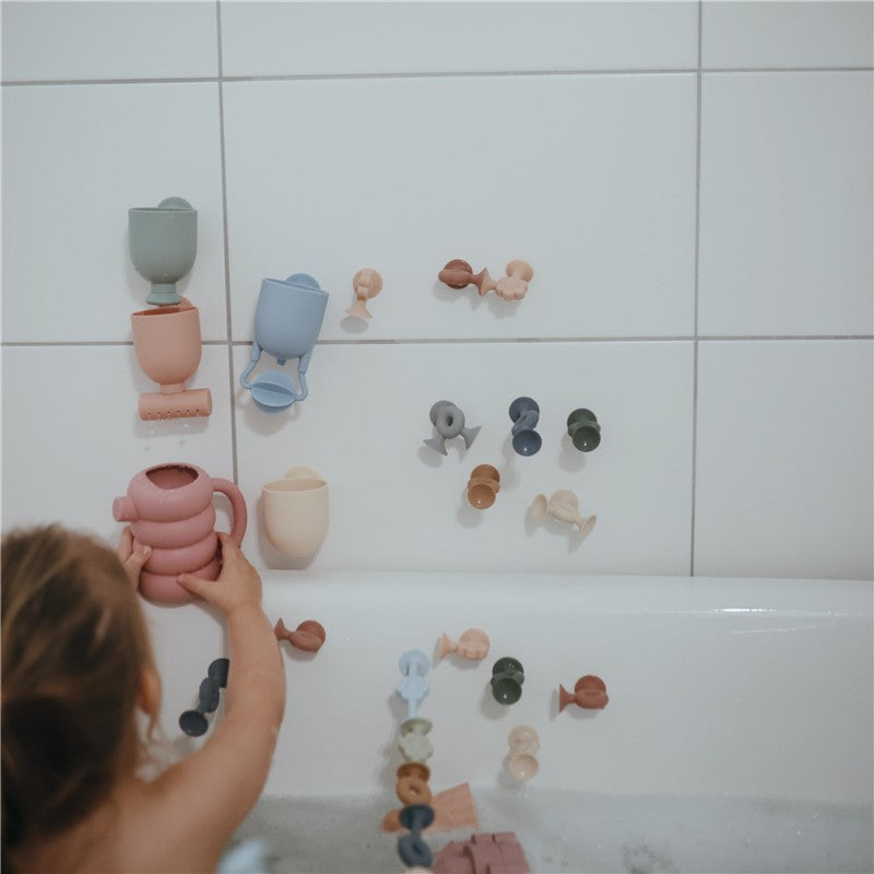 Mushie Silicone Pour and Play Bath Set - Original Image 4