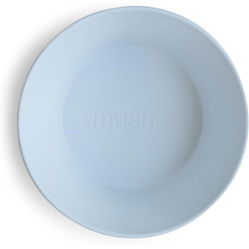 Mushie Silicone Round Bowl Dinnerware Set - Powder Blue Image 2