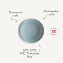 Mushie - Round Bowl Dinnerware Set, Powder Blue Image 3