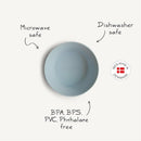 Mushie Silicone Round Bowl Dinnerware Set - Powder Blue Image 8