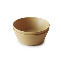 Mushie - Round Dinnerware Bowl Set Of 2 (Mustard) Image 1