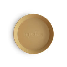 Mushie - Round Dinnerware Plates Set Of 2 (Mustard) Image 2