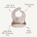 Mushie Silicone Baby Bib - Bees Image 8