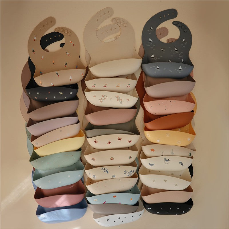 Mushie Silicone Baby Bib - Kites Image 2