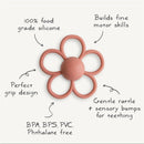 Mushie Daisy Rattle Teether - Soft Lilac Image 9