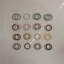 Mushie Flower Teething Bracelet 3-Pack - Steel/Dove Gray/Stone Image 3