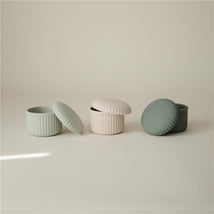 Mushie - Silicone Baby Food Containers Green Combo Image 2