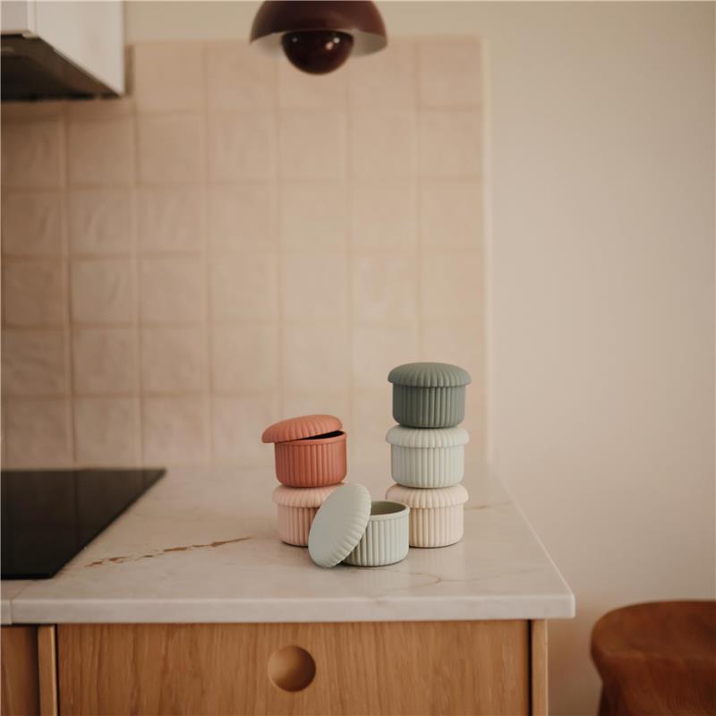 Mushie - Silicone Baby Food Containers Green Combo Image 8