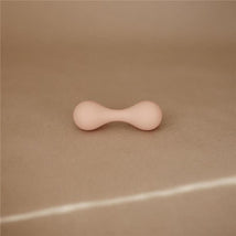 Mushie - Silicone Baby Rattle Toy, Blush Image 2