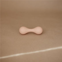 Mushie Silicone Baby Rattle Toy - Blush Image 2