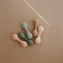 Mushie Silicone Baby Rattle Toy - Natural Image 8