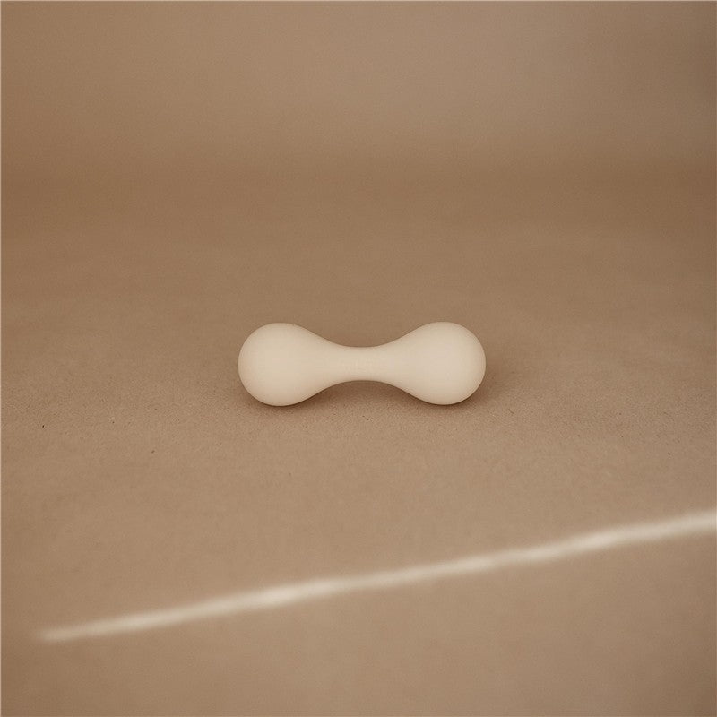 Mushie Silicone Baby Rattle Toy - Shifting Sand Image 2