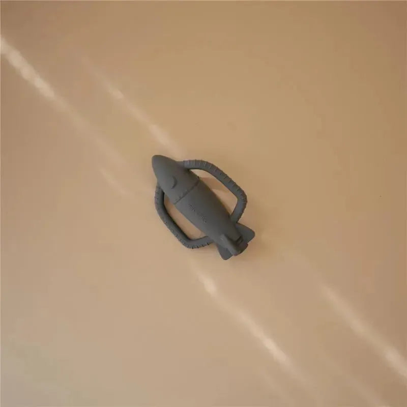 Mushie - Silicone Baby Rocket Rattle Teether Toy Image 5