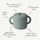 Mushie Silicone Snack Cup - Natural Image 2