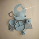 Mushie - Silicone Baby Snack Cup, Powder Blue Image 3