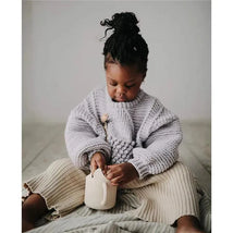 Mushie - Silicone Baby Snack Cup, Shifting Sand Image 2