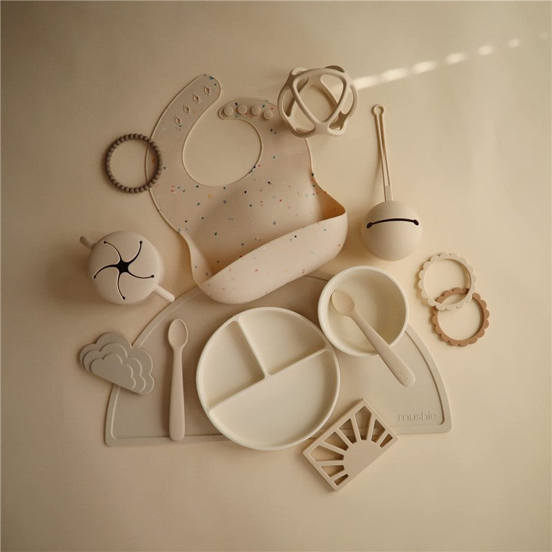 Mushie - Silicone Baby Snack Cup, Shifting Sand Image 5