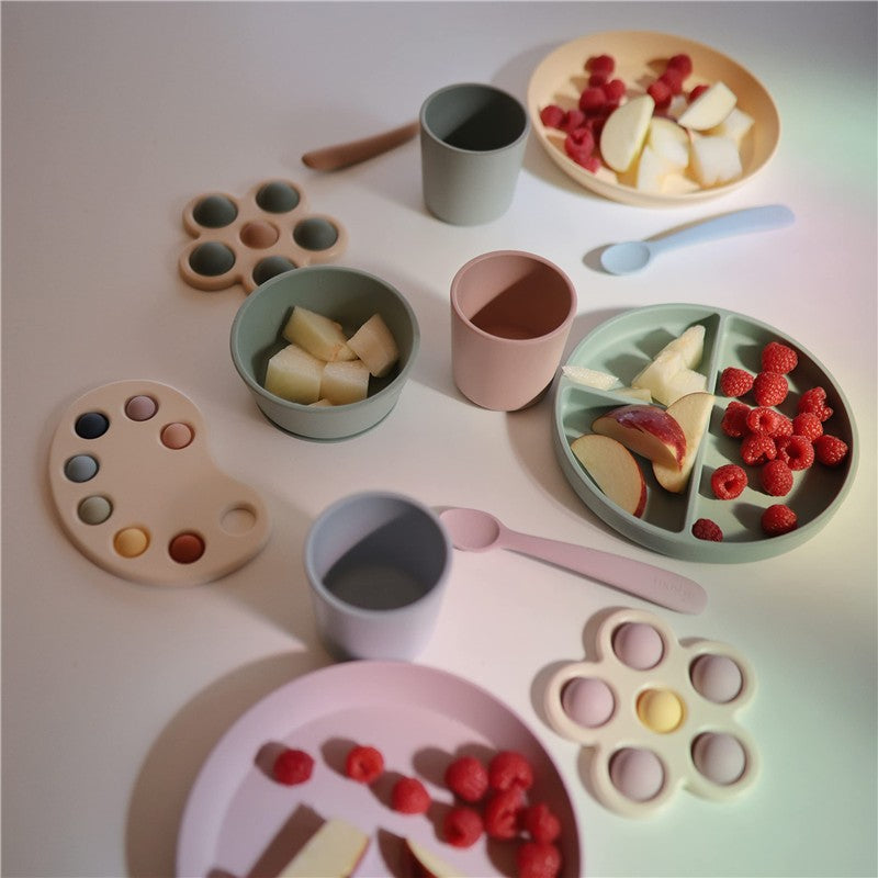 Mushie Silicone Suction Bowl - Soft Lilac Image 5