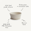 Mushie Silicone Suction Bowl - Soft Lilac Image 8