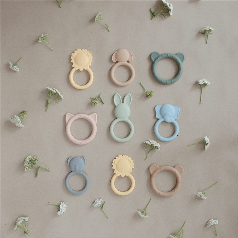 Mushie Silicone Cat Teether - Blush Image 7