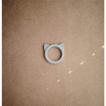 Mushie Silicone Cat Teether - Stone Image 2