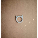 Mushie Silicone Cat Teether - Stone Image 2