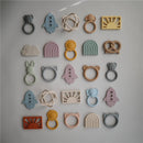 Mushie Silicone Cat Teether - Stone Image 7