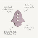Mushie Silicone Rocket Teether - Cloud Image 8